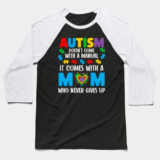 Autism Mom Puzzle Piece Autism Awareness Gift for Birthday, Mother's Day, Thanksgiving, Christmas Baseball T-Shirt